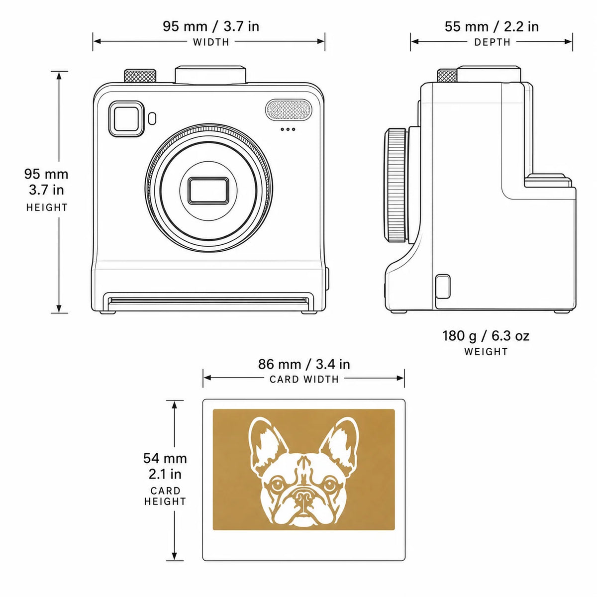 Tassenzauber Kaffee-Fotodrucker + 4-teiliges Schablonenset